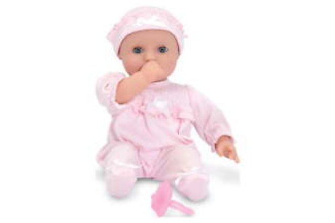 Mine to Love Jenna 12" Soft Body Baby Doll With Romper, Hat