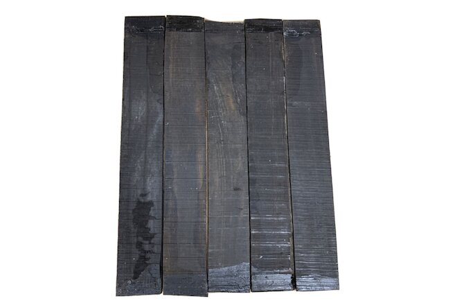 5 Pack, Gaboon Ebony Blank//Luthier wood, Fingerboard, Cuttingboard 16" x 2-1/2"