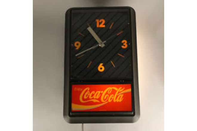 1990 Coca Cola Illuminated Wall Clock