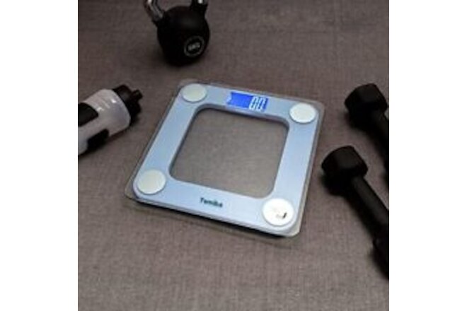 550 Pounds Bathroom Scale High Precision Digital Body Weight with Step-On Tec...