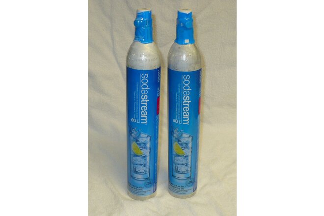SODASTREAM 60L (14.5 OZ) CO2 REFILL CANISTER - 2 BRAND NEW SEALED -Exp. May 2024