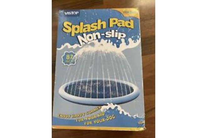 VISTOP NonSlip Splash Pad for Kids and Dog Thicken Sprinkler Pool Summer Outdoor