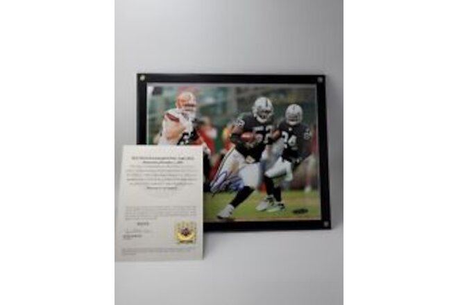 Kirk Morrison Signed 8X10 Photo Autograph Raiders  Browns Picture UDA Upper Deck