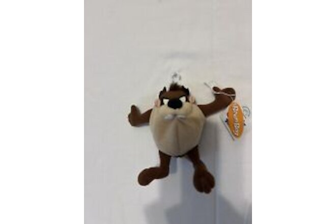 1997 Taz Bean Bag Plush Toy Vtg Small 6" Stuffed Animal Looney Tunes WB Devil
