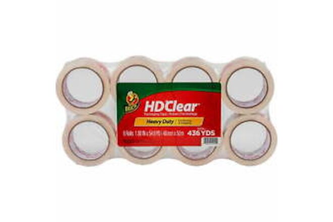 Duck Brand, DUC282195, HD Clear Packing Tape, 8 / Pack, Crystal Clear