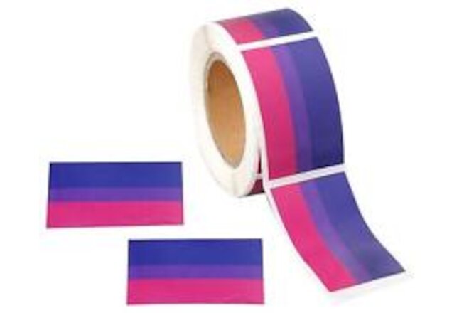 | 250 Bisexual Flag Stickers for Pride Month - Wholesale Bi-Pride Stickers on...