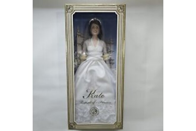 Franklin Mint  HRH Kate Middleton, Duchess Vinyl ROYAL WEDDING BRIDE Doll 16"