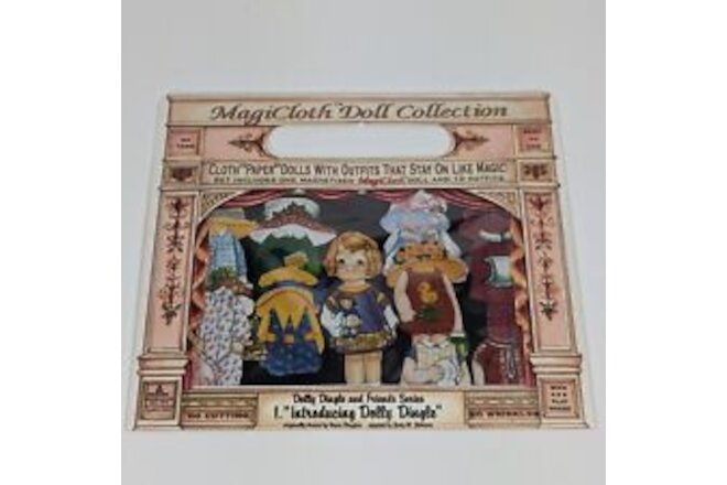 Vintage Magicloth Doll Collection "Dolly Dingle" USA 1995 Magnetic Cloth Paper
