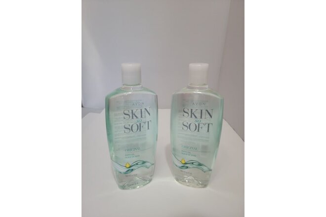 2 Avon Skin So Soft Original Bath Oil Large 25 Oz