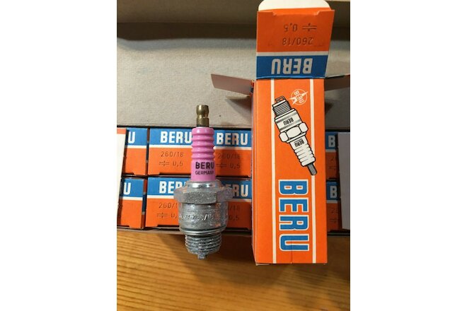 10 NOS Vintage Beru 260/18 Spark Plugs A8 K8 Polaris Arctic Cat Rupp Scorpion