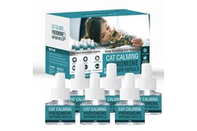 Cat Pheromones Calming Diffuser Refill 6 Pack Enhanced Pheromone Refills for ...
