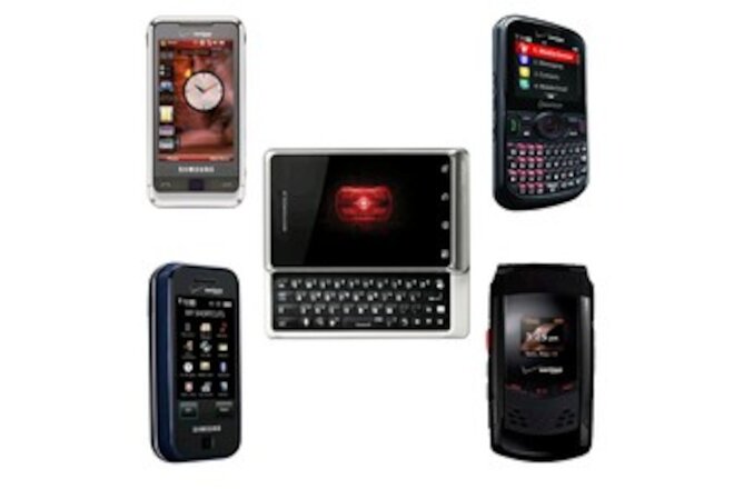 5 Pack - Multi Color Toy Phone for Kids / Dummy Cell Phone for Kids
