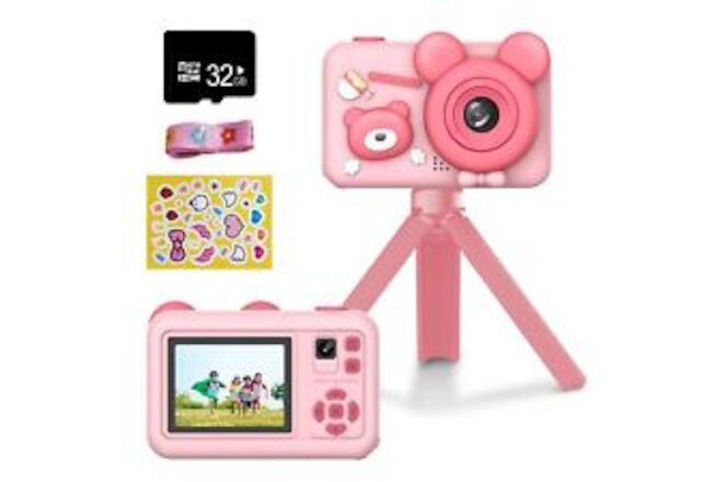 Mafiti Kids Camera with Tripod26MP HD Selfie Digital Camera for KidsPortable ...