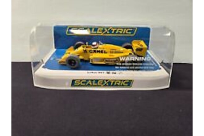 Scalextric "Camel" Lotus 99T - S. Nakijima - '87 Monaco GP 1/32 Slot Car C4355