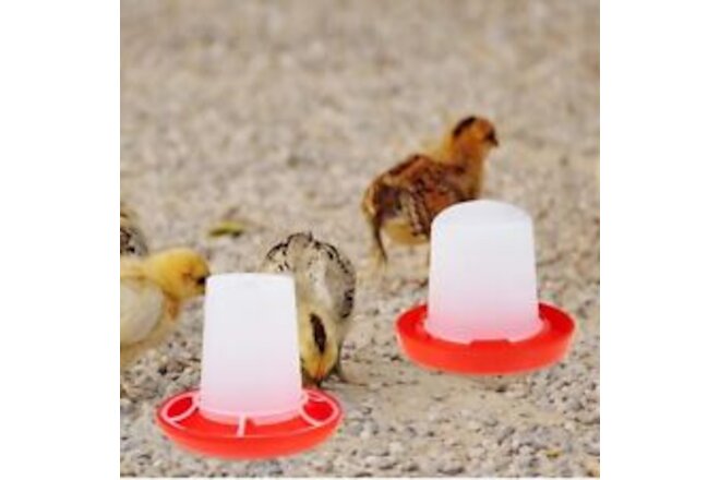 2 in 1 Set Poultry Chicken Chick Plastic Feeder Set / Water Set / Replacement