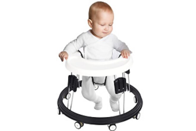 Adjustable Baby Walkers for Baby with Easy Clean Tray, Universal Wheeled Walker,