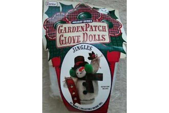 Snowman Jingles Garden Patch Glove Doll Kit Darice 1999 Ages 6+ New Holiday Deco