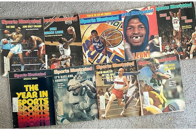 Sports Illustrated January-March 1978 LOT 9 Vintage Issues (sold as LOT or solo)