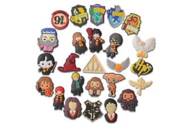 Lot of 25Pcs Harry Shoe Charms Pins - Cool Cartoon for Sandals and Shoe