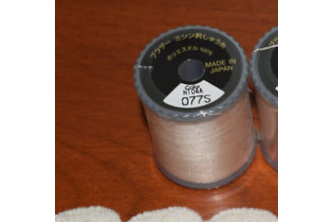 Polyester 50 Brother Embroidery Thread 077S Base Light 328 yards!