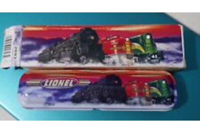 Lionel Train, railway, railroad, 2 Pc Pen Set With Metal Case In Original Box