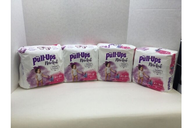 HUGGIES Frozen PULL-UPS NEW LEAF 2T-3T, 18 Each Bundle Of 4 Packs Free Shipping