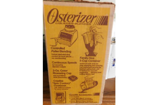 Vintage Oster Osterizer Cycle Blend 10 Speed Blender 1981 Never Open