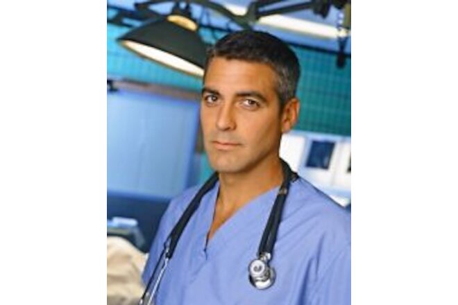 Great Actor GEORGE CLOONEY Glossy 8x10 Photo ER Televsion Show Portrait Print