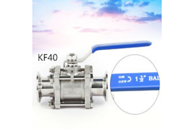 NEW KF25/KF40 Ball Valve Vacuum Isolation Both Sides Flange Stainless Steel Body