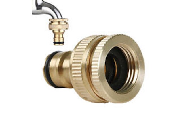 Tap Connector Adaptor Garden Water Hose Connector Pipe Tap Brass Adapter