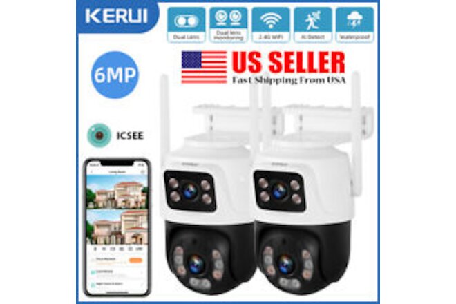 KERUI 6MP Home Security CCTV Video Surveillance Camera Outdoor Human Detection