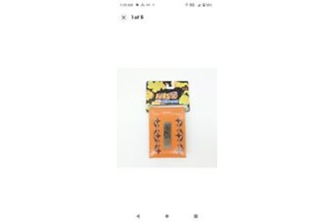Naruto Shippuden Hidden Leaf Village Metal Badge Bi-fold Wallet New w/ Tags NWT