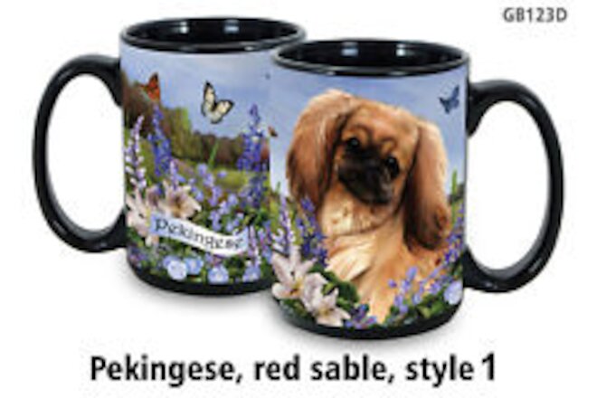 Garden Party Mug - Red Sable Pekingese