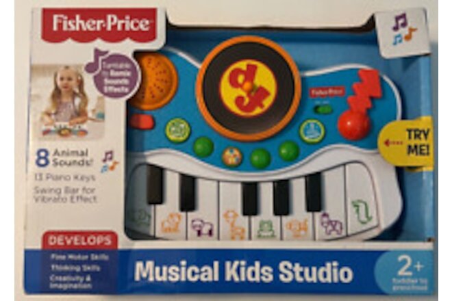 FISHER PRICE Musical Kids Studio Ages 2+ Animal Sounds & Music Creative NEW