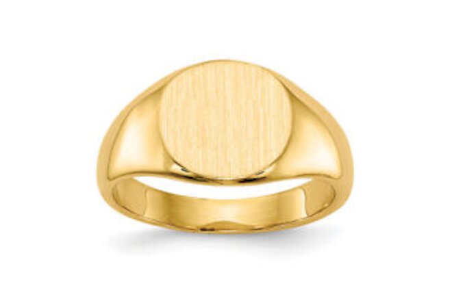 14K Yellow Gold 8.5x8.5mm Signet Ring