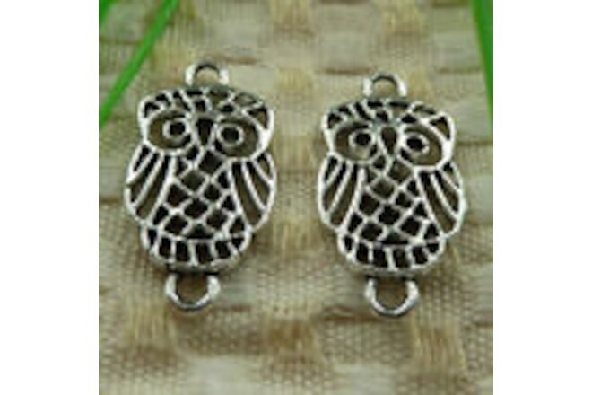 180 Pcs Tibetan Silver Owl Connectors 27X14MM S3912 DIY Jewelry Making