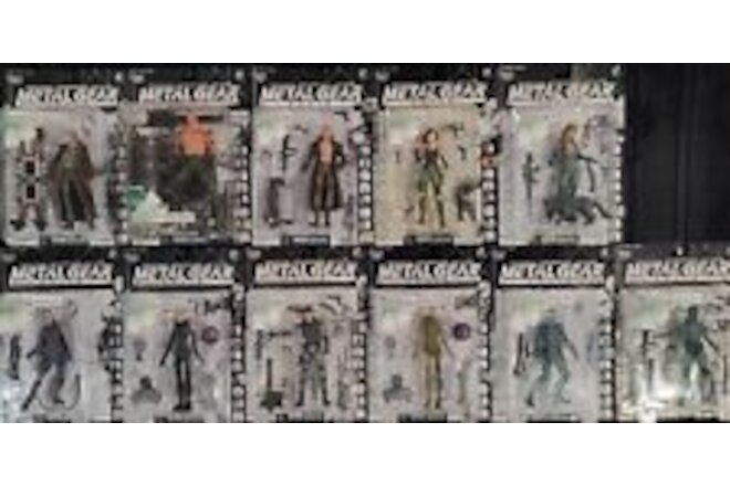 McFarlane Metal Gear Solid Lot of 11, Entire set, All variants on card