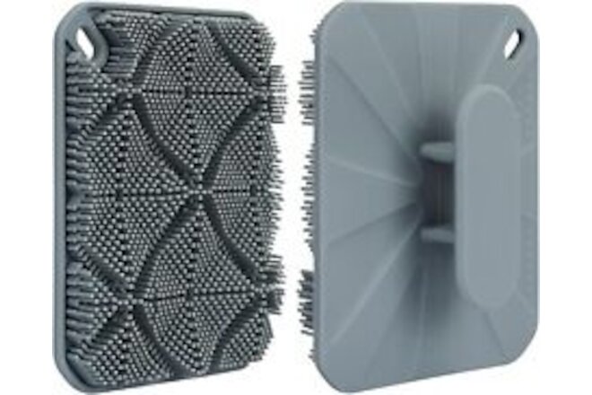 Skycase Silicone Body Scrubber, Scrubbers for Use in Shower Fit Grey
