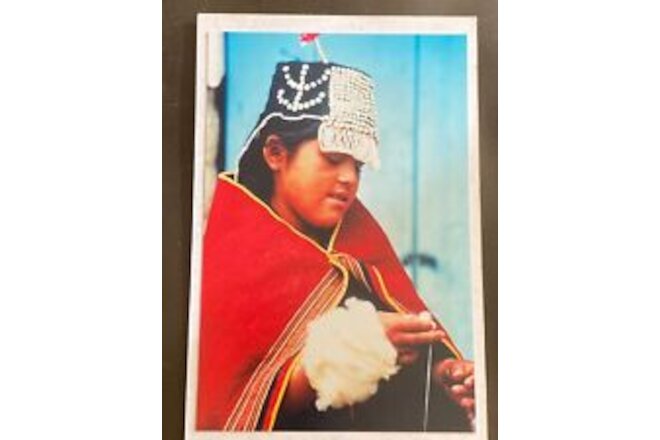 Vintage Postcard ~  Museo De Arte Indigena Asur Bolivia   Young Man