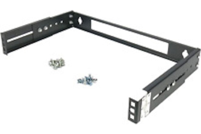 1U 19-Inch Hinged Extendable Wall Mount Bracket Collapsible Network Equipment Ra