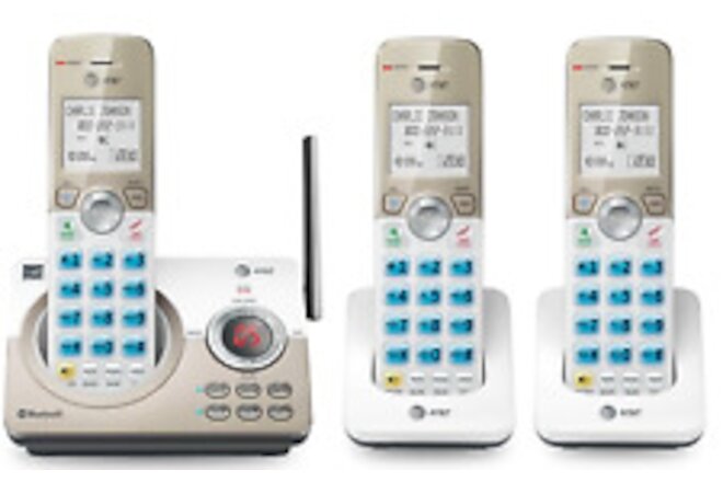 AT&T DL72319 DECT 6.0 3-Handset Cordless Connect to Cell™ Answering Phone System