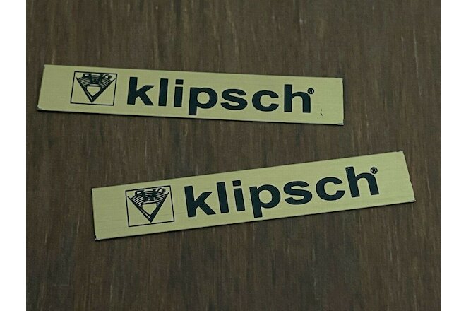 KLIPSCH Speaker Badges -Brass (Pair)