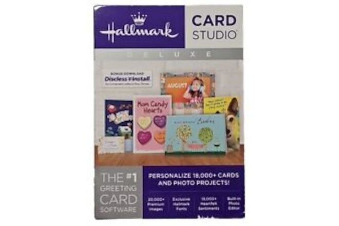New Hallmark Card Studio Deluxe 2018 Sealed Box, Includes DVD