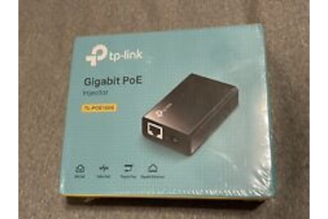TP-Link Gigabit Power Over Ethernet PoE Injector Adapter TL-PoE150S New Sealed