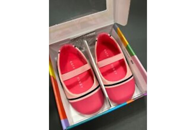 New Katy Perry size 4 Girls 9-12 MTh Baby Crayon Pink Crib Shoes Tiny Disco Nap