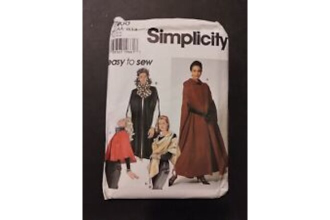 Simplicity Sewing Pattern 7438  Size XS-S-M  🧵UC FF   🪡Cape & Wrap