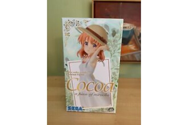 COCOA A PIECE OF MIRACLES PREMIUM FIGURE, IS THE ORDER A RABBIT, NEW, SEGA  JAIA