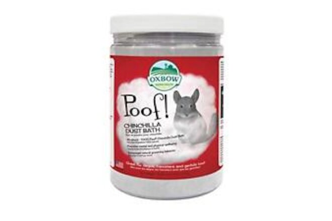 Oxbow Animal Health POOF! Chinchilla Dust Bath 2.5 Pound Jar