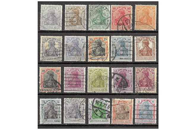 LOT(S) OF 10 DIFF BEAUTIFUL HISTORIC COLORFUL ORNATE GERMANIA STAMPS @ 99c! WOW!