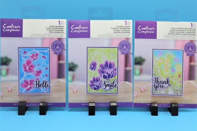 NEW Crafter's Companion Resist Silhouette Photopolymer Stamp Collection